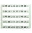 Lot de 50 étiquettes de marquage blanche 5x5mm, impression "L1" - IMO