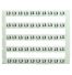Lot de 50 étiquettes de marquage blanche 5x5mm, impression "L3" - IMO