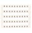 Lot de 50 étiquettes de marquage blanche 5x5mm, impression "U" - IMO
