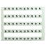 Lot de 50 étiquettes de marquage blanche 5x5mm, impression "N" - IMO