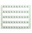Lot de 50 étiquettes de marquage blanche 5x5mm, impression "L" - IMO