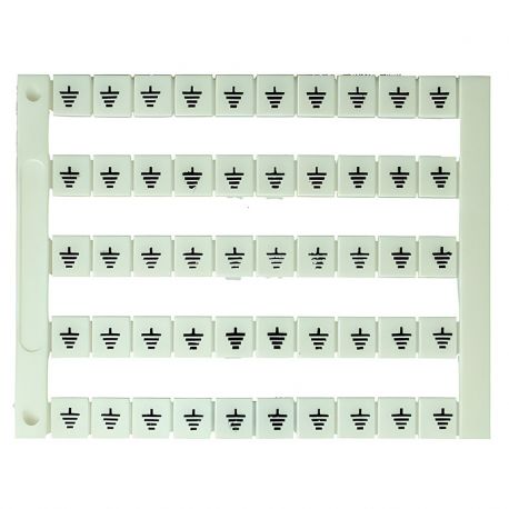Lot de 50 étiquettes de marquage blanche 5x5mm, impression "Terre" - IMO Lot de 50 étiquettes de marquage blanche 5x5mm, impression "Terre" - IMO