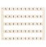 Lot de 50 étiquettes de marquage blanche 5x5mm, impression "1" - IMO