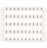 Lot de 50 étiquettes de marquage blanche 5x5mm, impression "2" - IMO