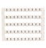 Lot de 50 étiquettes de marquage blanche 5x5mm, impression "3" - IMO