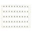 Lot de 50 étiquettes de marquage blanche 5x5mm, impression "4" - IMO