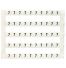 Lot de 50 étiquettes de marquage blanche 5x5mm, impression "7" - IMO