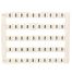 Lot de 50 étiquettes de marquage blanche 5x5mm, impression "8" - IMO