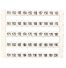 Lot de 50 étiquettes de marquage blanche 5x5mm, impression de 151 à 200 - IMO