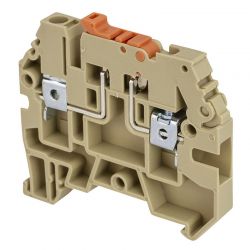 Borne de jonction sectionneur à couteau 4mm² - pas 6mm - beige - IMO