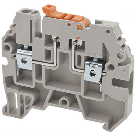 Borne de jonction sectionneur à couteau 4mm² - pas 6mm - grise - IMO Borne de jonction sectionneur à couteau 4mm² - pas 6mm - grise - IMO