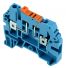 Borne de jonction sectionneur à couteau 4mm² - pas 6mm - bleue - IMO
