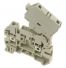 Borne de jonction avec porte-fusible à levier 4mm² - pas 6mm - beige - IMO