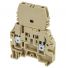 Borne de jonction avec porte-fusible amovible 4mm² - pas 6mm - beige - IMO