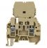 Borne de jonction avec porte-fusible amovible 4mm² - pas 6mm - beige - IMO