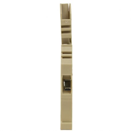 Borne de jonction avec porte-fusible amovible 4mm² - pas 6mm - beige - IMO