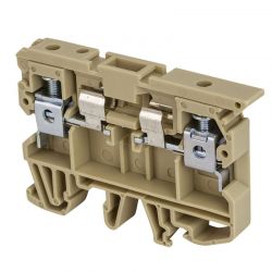 Borne de jonction à fusible6mm² - sur levier - pas 8mm - beige - IMO