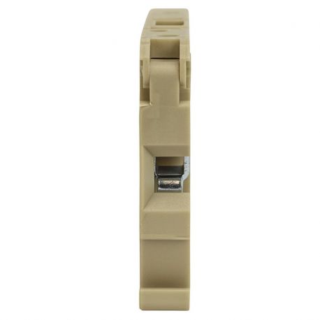 Borne de jonction à fusible6mm² - sur levier - pas 8mm - beige - IMO