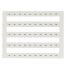 Lot de 50 étiquettes de marquage blanche 5x5mm, impression "-" - IMO