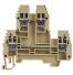 Borne de jonction deux étage à vis 2,5mm² - pas 5mm - beige - IMO