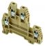 Borne de jonction deux étage à vis 2,5mm² - pas 5mm - beige - IMO