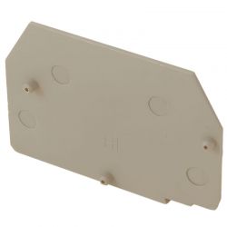 Plaque d'extrémité beige pour borne fusible/sectionnable ERTD3, ERTD4 et ERF3 - IMO