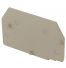 Plaque d'extrémité beige pour borne fusible/sectionnable ERTD3, ERTD4 et ERF3 - IMO