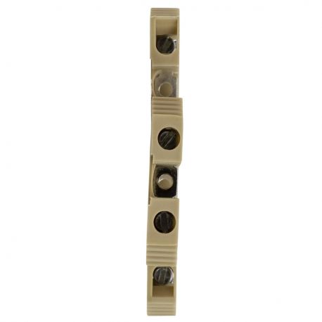 Borne de jonction deux étage à vis 4mm² - pas 6mm - beige - IMO