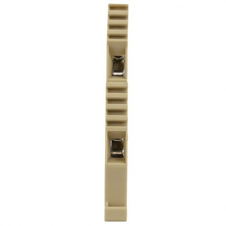 Borne de jonction deux étage à vis 4mm² - pas 6mm - beige - IMO