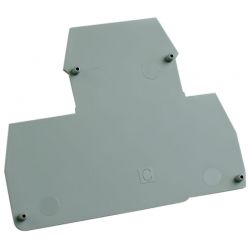 Plaque d'extrémité grise pour borne à deux étages ERD2.5 et ERD4 - IMO