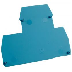 Plaque d'extrémité bleue pour borne à deux étages ERD2.5 et ERD4 - IMO