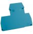 Plaque d'extrémité bleue pour borne à deux étages ERD2.5 et ERD4 - IMO