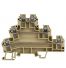 Borne de jonction trois étages à vis 2,5mm² - pas 6mm - beige - IMO