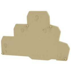 Plaque d'extrémité beige pour borne à trois étages ERT3 - IMO