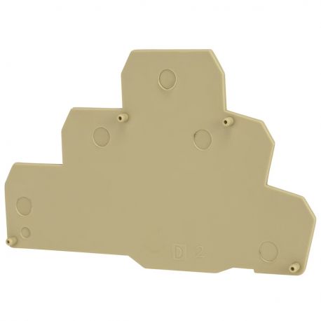Plaque d'extrémité beige pour borne à trois étages ERT3 - IMO Plaque d'extrémité beige pour borne à trois étages ERT3 - IMO