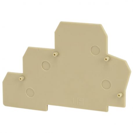 Plaque d'extrémité beige pour borne à deux étages + terre ERT2E - IMO Plaque d'extrémité beige pour borne à deux étages + terre ERT2E - IMO