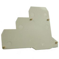 Plaque d'extrémité beige pour borne capteur ERT3S - IMO
