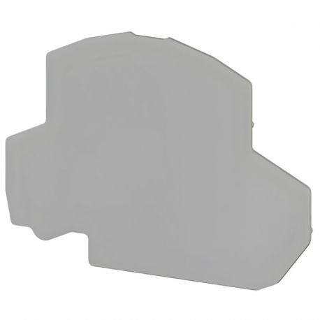 Plaque d'extrémité grise pour borne deux étages PFD2.5 - IMO Plaque d'extrémité grise pour borne deux étages PFD2.5 - IMO