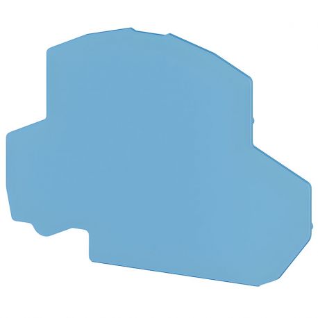 Plaque d'extrémité bleue pour borne deux étages PFD2.5 - IMO Plaque d'extrémité bleue pour borne deux étages PFD2.5 - IMO