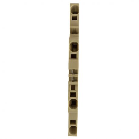Borne de jonction deux étages à ressort 4mm² - pas 6mm - beige - type PushFit - IMO