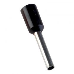 Embout de câblage simple à sertir, 1.5 mm², noir - sachet de 100 pcs