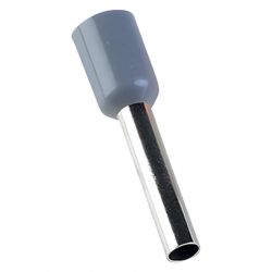 Embout de câblage simple à sertir, 2.5 mm², gris - sachet de 100 pcs