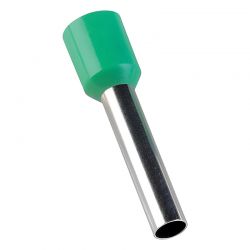Embout de câblage simple à sertir, 6 mm², vert - sachet de 100 pcs