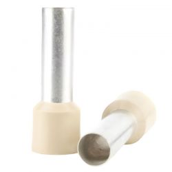 Embout de câblage simple à sertir, 16 mm², ivoire/crème - sachet de 100 pcs