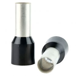 Embout de câblage simple à sertir, 25 mm², noir - sachet de 50 pcs