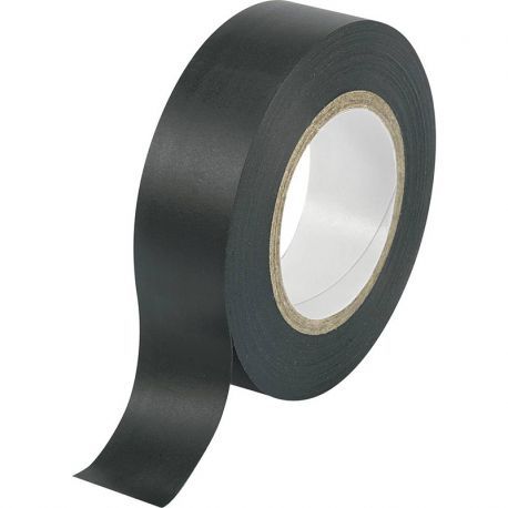 Scotch électrique PVC Noir 19mm x 10m - Ruban adhésif isolant électricien
