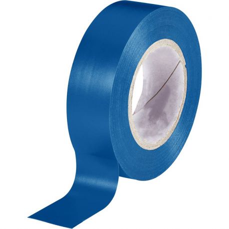 Scotch électrique PVC Bleu 19mm x 10m - Ruban adhésif isolant électricien