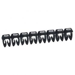 Boite de 512 repères CME 1 pour fils 0.5mm² à 1.5mm² - marquage chiffre 0 noir