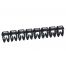 Boite de 512 repères CME 1 pour fils 0.5mm² à 1.5mm² - marquage chiffre 0 noir