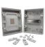 Coffret étanche 5 modules 210x168x102mm - montage en saillie - pour l'extérieur IP65